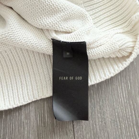 Fear of God 7th‎ Collection Overlapped Boat Neck Voluminous Sweater Medium Fall - Picture 9 of 12